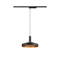 Svítidla - LA 1010799 LALU® SET 1~ závěsné svítidlo, základna LED, TETRA 24, PHASE, délka závěsu 200 cm, 2700/3000 K, 40°, černá - BIG WHITE (SLV)