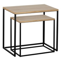 Ostatní - EG 424006 Stůl ve 2 velikostech dřevo/černá mat TOZAWA 424006 - LIVING