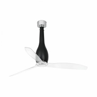 Ventilátory - FARO 32003 ETERFAN, černá/transparentní, stropní ventilátor s DC motorem - FARO