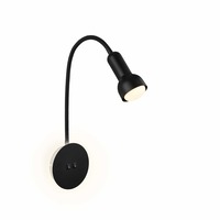 S ramenem - BRI 2178015 Přímé a nepřímé osvětlení nástěnné svítidlo, 39 cm, 1x E14, max. 10W, černá - BRILONER