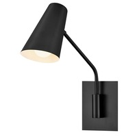 Bodová - ELS HK-BRAY-1WB-BK Nástěnné svítidlo Bray 60W E27 černé - Elstead