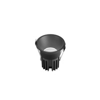 Kruhová - FAN INC-QUARK-R18-NER Zápustné svítidlo LED Quark, hliník, černé, COB, 18 W, 2000 lm, CCT, 10 x 10 x 9,5 cm - FANEUROPE