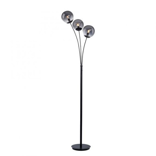 Stojací lampy - LD 14603-18 BIG WIDOW LED stojací svítidlo 3 ramenné, černá, dekorativní design, hra světla, prohnuté - LEUCHTEN DIREKT / JUST LIGHT - foto 1