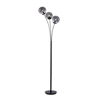 Stojací lampy - LD 14603-18 BIG WIDOW LED stojací svítidlo 3 ramenné, černá, dekorativní design, hra světla, prohnuté - LEUCHTEN DIREKT / JUST LIGHT