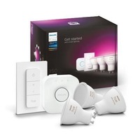 SmartHome Paul Neuhaus - PH 8719514340107 Hue Bluetooth LED White and Color Ambiance základní sada 3xLED žárovka GU10 + Dimmer Switch + Bridge 8719514340107 3x4,3W 3x350lm 2000K-6500K RGB - PHILIPS (929001953113)