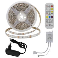 Sady LED pásků - Vodotěsný adaptér LED pásku + IR ovladač + dálkové RGB 60LED