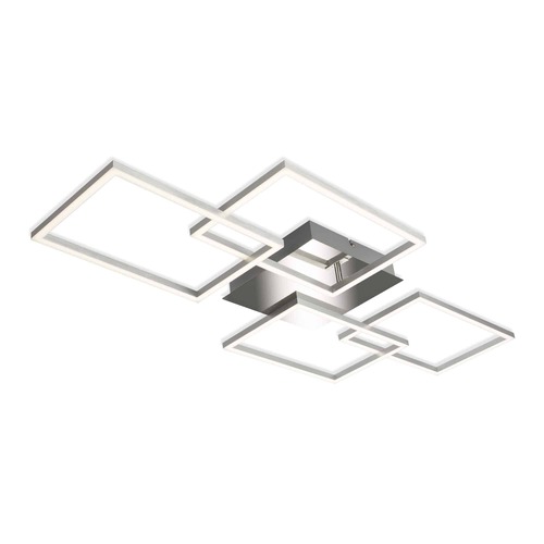Hranatá - BRI 3091018 VÝPRODEJ LED rám 95,6 cm 30W 3600lm chrom (starý kód: BRI 3091-018) - BRILONER - foto 1