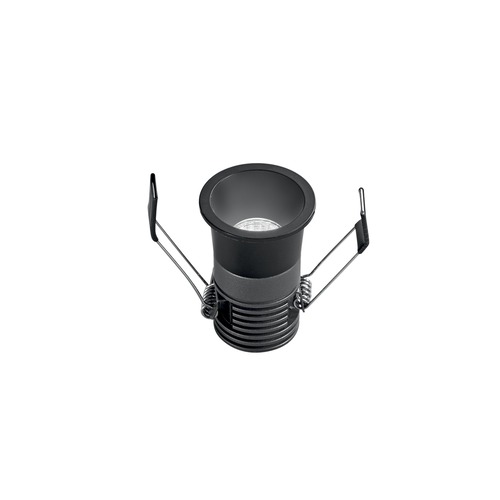 Kruhová - FAN INC-DOT-R5DA-NER Zápustné svítidlo Dot R5DA, černá, 5 W, 3000–4000 K, pr. 40 x 50 mm - FANEUROPE - foto 1
