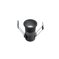Kruhová - FAN INC-DOT-R5DA-NER Zápustné svítidlo Dot R5DA, černá, 5 W, 3000–4000 K, pr. 40 x 50 mm - FANEUROPE