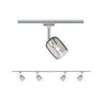 Sady - P 96899 URail sada Blossom Rauch matný chrom bez zdroje světla max. 4x10W G9 - PAULMANN