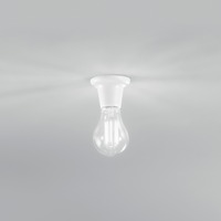 Patice a spojky - FAN I-PORTALAMPADE-E27-WS Objímka DOUBLEU WS, bílá, 1xE27, 7,5 x 5,7 cm - FANEUROPE