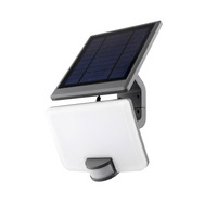 Solární - FAN LED-ULYSSE-SOLAR Solární nástěnné svítidlo LED ULYSSE antracit plast 10 W 1000 lm 4000 K IP54 solární panel 29x17,8x14 cm - FANEUROPE