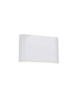 Nástěnná - NV 740403 Venkovní nástěnné svítidlo SOHO bílý hliník skleněný difuzor LED 2x5W 3000K 220-240V 2x60st. IP54 světlo nahoru a dolů - NOVA LUCE