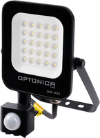 Vnější světlomety - LED SMD Floodlight Černé tělo IP65 se senzorem