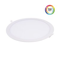 LED panely kruhové - LED panel 24V 27W RGBCCT 24KW27 kulatý
