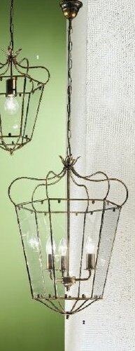 Vícečetná - OR HL 6-1532/3 Závěsné svítidlo 3xE14 antik/zlato, průměr 45cm, výška 65cm - ORION - foto 1