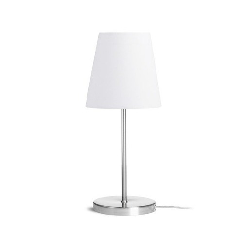 Stolní lampy dekorační - RED R14048 NYC/CONNY 15/15 stolní Polycotton bílá/nikl 230V E27 7W - RED - DESIGN RENDL - foto 1