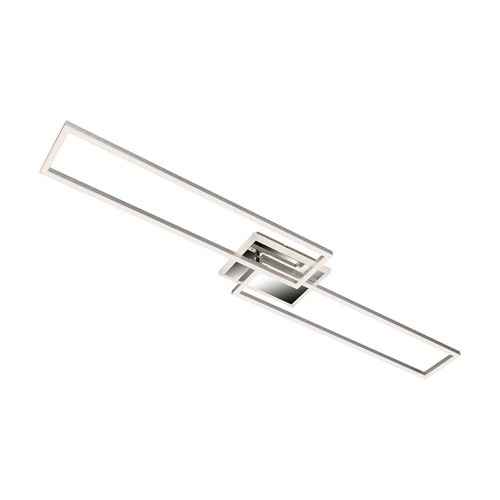 Hranatá - BRILO 3050-018 LED CCT rám 110 cm 40W 5200lm chrom - BRILO - foto 1
