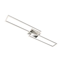 Hranatá - BRILO 3050-018 LED CCT rám 110 cm 40W 5200lm chrom - BRILO