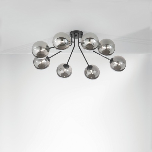 Dekorativní - FAN I-HONEY-PL8-NER Stropní svítidlo Honey, černé, 8 x G9, 28 x 88,4 x 80,8 cm - FANEUROPE - foto 1