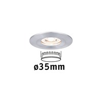 Koupelnová - P 94304 LED vestavné svítidlo Nova mini nevýklopné IP44 1x4W 2.700K hliník broušený 230V - PAULMANN