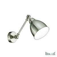 S ramenem - ILUX 016399 Nástěnná lampa Ideal Lux Newton AP1 nickel 016399 - IDEALLUX