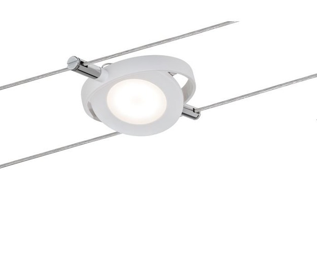 Svítidla - P 94088 Svítidlo pro lankový systém LED 1x4W, 200lm, 2700K, RoundMac, 12V DC, bílá matná - PAULMANN - foto 1