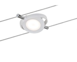 Svítidla - P 94088 Svítidlo pro lankový systém LED 1x4W, 200lm, 2700K, RoundMac, 12V DC, bílá matná - PAULMANN