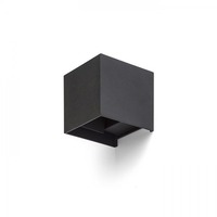 Nástěnná - RED R13739 Svítidlo nástěnné TITO SQ DIMM černé 230V LED 2x3W IP65 3000K - RED - DESIGN RENDL