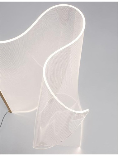 Stojací lampy - NV 9054402 Stojací lampa SIDERNO zlatý hliník a akryl LED 31W 230V 3000K IP20 - NOVA LUCE - foto 1