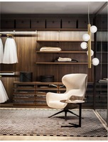 Dekorativní - NV 9724582 Závěsné svítidlo JAKLIN opálové sklo antický mosazný kov zlatý kabel G9 5x5W 230V IP20 bez žárovky - NOVA LUCE