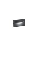 Nástěnná - FAN LED-MOBULA-AP-ANT Nástěnné LED svítidlo Mobula (antracit) 8 W, 1100 lm, 3000 K, IP65, 137 x 40 x 75 mm - FANEUROPE