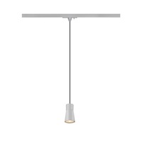 Svítidla - LA 1008261 PURI 2.0 Cone 1~ závěsné světlo, GU10, délka závěsu 200cm, 1x max. 6W, šedá barva - BIG WHITE (SLV)