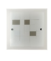 Technická - FAN I-MUSA/PL40 Stropní svítidlo Musa, opál/šedá, 2 x E27, 40 x 8,5 x 40 cm - FANEUROPE