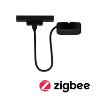 Lišty a příslušenství - P 95672 URail napájecí kabel 1m max. 100W černá mat - PAULMANN