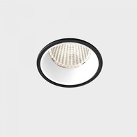 Kruhová - KHL K51100.01.RF.BK-WH.38.ST.8.40.PU VERSUS zapuštěné svítidlo s rámečkem černá-bílá 5 W 4000K PUSH - KOHL-Lighting