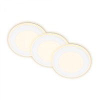 Kruhová - BRILO 7988036 Gima 3ks sada LED vestavné bodové svítidlo, 3 krokové ovládání, bílé - BRILO