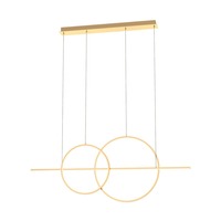 Podélná - ZUMA 003064-026726 MD7358-2A-3GT CHOLET závěsné svítidlo zlatá - ZUMALINE