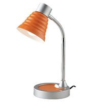 Stolní lampy dekorační - FAN LDT055LEO-ARANCIO Stolní lampa  LEONARDO oranžová 1 x E14 13 x 39 cm - FANEUROPE