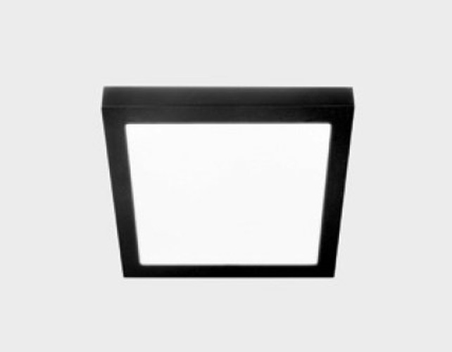 Hranatá - KHL K51701.04.SR.BK-BK.OP.ST.8.30 Stropní svítidlo DISC SLIM SQ 300x300mm černé 24W 3000K - Kohl Lighting - foto 1