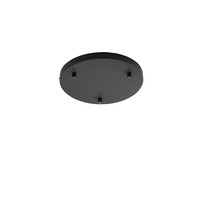 Kotvící prvky, držáky, závěsy - FAN BASE-S-R3-NER Rozeta PIREX kruhový rám černá A 3 FORI 32x4,1cm - FANEUROPE