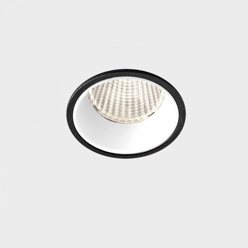 Kruhová - KHL K51100.01.RF.BK-WH.38.ST.8.40.PC VERSUS zapuštěné svítidlo s rámečkem černá-bílá 5 W 4000K fázové stmívání - KOHL-Lighting - foto 1