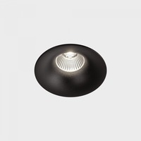 Kruhová - KHL K50150.02.RF.BK-BK.38.ST.8.40.PU LUXO zapuštěné svítidlo s rámečkem černá 12W 4000K Push - KOHL-Lighting