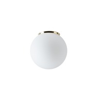 Kruhová - OS STY61729 STYX 2 stropní/nástěnné skleněné svítidlo mosaz / bílá IP65 4000 K 8W LED - OSMONT