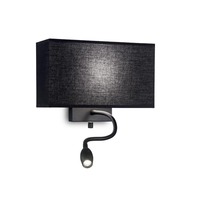 Dekorativní - ILUX 215709 HOTEL AP2 ALL BLACK - IDEALLUX