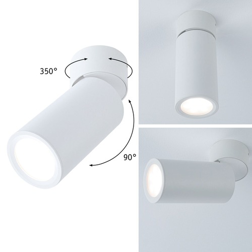Kruhová - P 93087 LED stropní svítidlo 3-krokové-stmívatelné Turnal Coin 2700K 230V 6W stmívatelné bílá mat - PAULMANN - foto 1
