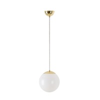 Koule - OS ISI72394 ISIS S1 PM závěsné plastové svítidlo mosaz / bílá IP40 3000 K 8W LED - OSMONT