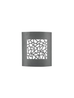 Nástěnná - NV 713212 Venkovní nástěnné svítidlo ZENITH tmavě šedý hliník bílý akrylový difuzor E27 1x12W 220-240V bez žárovky IP44 - NOVA LUCE