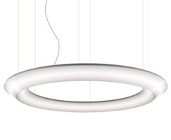 Kruhová - LUM LOOP W 2000 Závěsné svítidlo LOOP W 2000 LED TW + RGB + INDIRECT TW 2000x150mm 300W + 87W Casambi - LUMILOGY