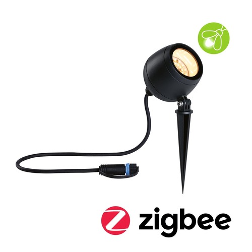 Zápichy - P 94768 Plug &amp; Shine LED bodové zahradní světlo Smart Home Zigbee Kikolo neláká hmyz IP65 CCT 6,2W antracit - PAULMANN - foto 1